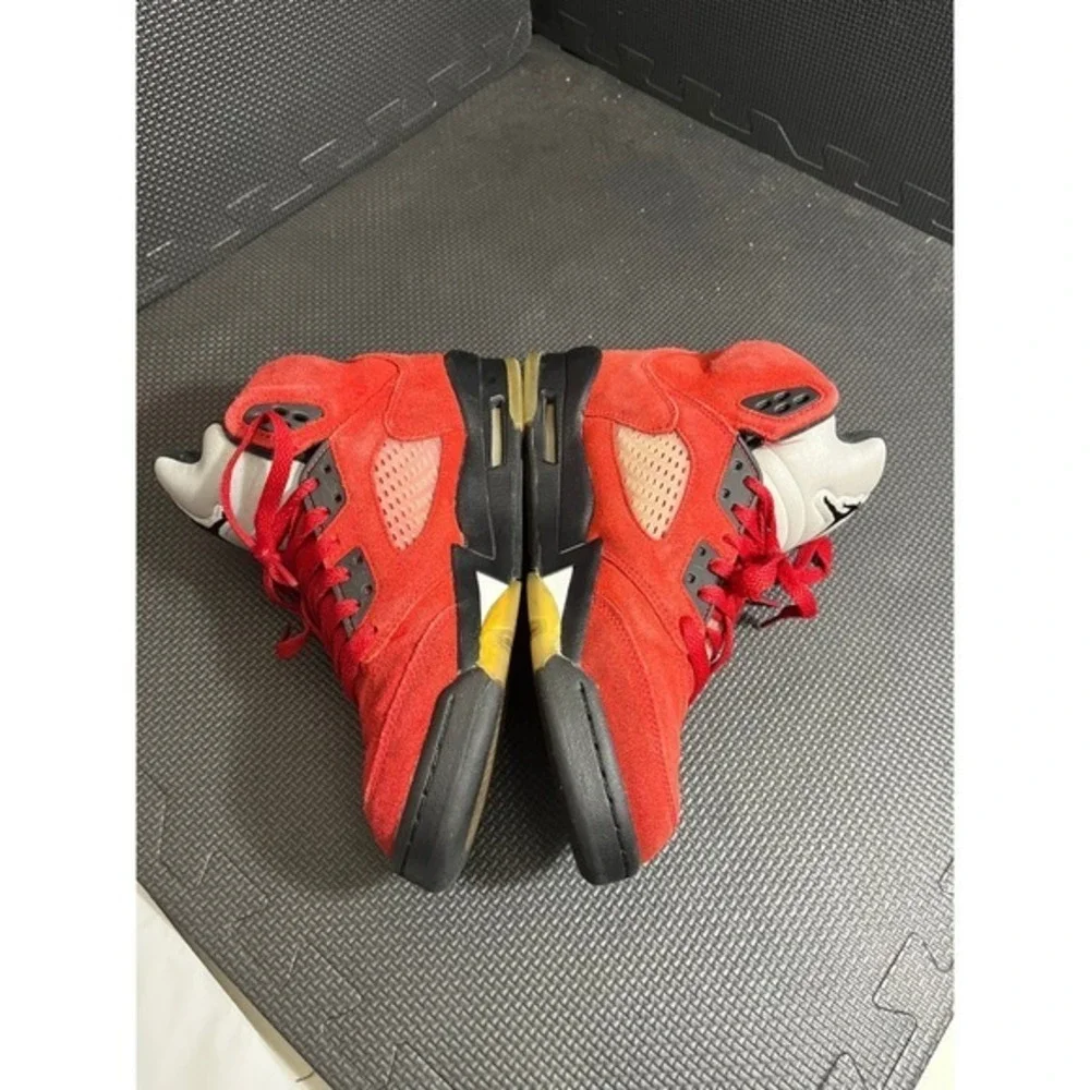 Nike Air Jordan Retro 5 GS Raging Bull Size 7Y 8.5 Womens 440888-600 Sneakers